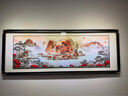 禮御友嘉背靠金山手工銅雕畫客廳沙發(fā)背景墻茶室山水畫銅板聚寶盆靠山圖 背靠金山 220*85cm 進(jìn)口胡桃木+黃銅板+高透鋼化玻璃 曬單實(shí)拍圖