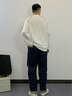 Calvin KleinJeans25秋季新款男士美式復(fù)古ck純棉原色洗水闊腿牛仔褲4RD716G 59W-牛仔藍(lán)黑 32 曬單實拍圖