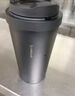 樂(lè )扣樂(lè )扣（LOCK&LOCK）保溫杯水杯保冷咖啡杯316L不銹鋼內膽跳蓋男女定制杯 黑色400ml 曬單實(shí)拍圖