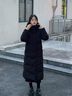 波司登25年羽絨服女長款90絨顯瘦連帽保暖冬季外套B250245526 曬單實(shí)拍圖
