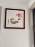 派旦仙夢(mèng)齊白石裝飾畫(huà)國(guó)畫(huà)新中式餐廳飯廳掛畫(huà)客廳沙發(fā)背景墻水墨荷花壁畫(huà) 齊白石-蘿卜 50*50cm【油畫(huà)布+有機(jī)玻璃】 雅致紅木實(shí)木框 曬單實(shí)拍圖