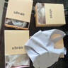 ubras無尺碼免拆V領內(nèi)衣女背心美背文胸罩無痕隱形內(nèi)褲套裝 燕麥奶色 均碼 A-C杯 曬單實拍圖