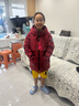 波司登（BOSIDENG）【反季】冬季極寒羽絨服兒童短款連帽加厚新國標90絨商場(chǎng)同款外套 【新年紅】紅運當頭9BW5 150 /72 體重約60-72斤 曬單實(shí)拍圖