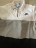 耐克NIKE 男運動(dòng)服冬季拉鏈針織衛衣休閑輕便FB7798-100白灰黑M 曬單實(shí)拍圖