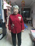 俞兆林（YUZHAOLIN）奶奶外套中老年春秋季老年人70-80歲套裝老太太針織衫媽媽裝衣服 A酒紅色[無色差] 3XL建議115-130斤 均碼 曬單實(shí)拍圖