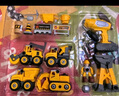 夢(mèng)多福2歲男孩玩具3-6生日禮物兒童工程車(chē)大號彈射軌道車(chē)合金挖掘機寶寶 曬單實(shí)拍圖