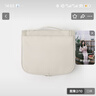 無(wú)印良品（MUJI） 聚酯纖維 可吊掛式洗臉用具盒 化妝包旅行便攜洗漱包 米色 寬16*長(zhǎng)19*厚度6cm 曬單實(shí)拍圖