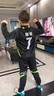 玉宇帆兒童足球服套裝定制男女童長袖跑步運動田徑訓練服秋冬季球衣隊服 （713+813套裝）橙色  M碼身高151-160cm76-90斤 曬單實拍圖
