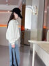 G·DUCK KIDS女童厚T恤套裝春秋2025新款兒童秋季韓系穿搭女大童秋裝直筒牛仔 套裝【衛衣+牛仔褲】 150 cm 曬單實(shí)拍圖
