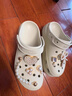 卡駱馳（crocs）閃耀云朵Clog女鞋涼鞋休閑鞋拖鞋戶外沙灘涼拖 207241-0WV W8 曬單實(shí)拍圖