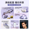 索愛(ài)（soaiy）GK58 AI智能藍牙耳機耳夾式開(kāi)放式真無(wú)線(xiàn)不入耳運動(dòng)跑步適用華為榮耀小米蘋(píng)果翻譯耳機同聲傳譯 紫 曬單實(shí)拍圖