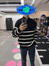 舍里甲人2025日系半拉鏈毛衣男裝秋冬insbf復古軟糯vintage套頭高領(lǐng)針織衫 藏藍色 L 曬單實拍圖