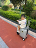 Airwheel愛爾威電動(dòng)行李箱可騎行拉桿箱可坐可代步鋁框箱包20英寸登機(jī)箱 曬單實(shí)拍圖
