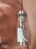 【?京東物流配送】高硼硅雙層玻璃杯大容量泡茶杯水杯子茶水分離 【雙層加厚】茶杯 350ml 1只 曬單實(shí)拍圖