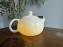 Bylure品牌高檔冰種璞玉中國白瓷茶壺功夫茶具家用泡茶西施壺一壺兩杯 冰種璞玉西施壺 曬單實(shí)拍圖
