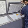 美的（Midea）179/200/355升冰柜雙溫雙箱家用 商用冰柜大小型 大冷凍小冷藏兩用臥式冷柜小型冰箱節(jié)能低音無霜 355升 【雙溫旗艦】合金內(nèi)膽 曬單實拍圖