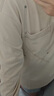 卡賓（CABBEEN）【重磅純棉】藝術(shù)結構長(cháng)袖T恤男2025春季新款圓領(lǐng)潮流上衣 杏色15 L /175/50 曬單實(shí)拍圖