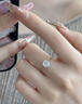 央創(chuàng  )時(shí)尚中國黃金求婚戒指莫桑鉆鉆戒女款訂婚結婚紀念日禮物一克拉S925 曬單實(shí)拍圖