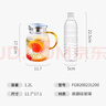 富光耐熱玻璃涼水壺大容量家用果汁杯花茶杯茶壺冷水壺錘紋壺1200ML 曬單實(shí)拍圖