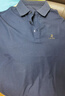 夢(mèng)特嬌（MONTAGUT）【長(cháng)絨棉&吸汗透氣】商務(wù)休閑舒適親膚短袖男士Polo衫JG 藏青 XL 曬單實(shí)拍圖