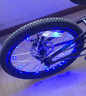 自行車燈風(fēng)火輪五彩七彩LED輻條鋼絲燈山地車警示燈尾燈夜騎行裝備 USB充電款-彩色1個 曬單實(shí)拍圖