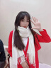 CharisKitty小c&k圍巾女2025新款秋冬季圍脖男款保暖韓系高級感生日七夕禮物 CK圍巾-白色【節(jié)日限定禮盒包裝】 曬單實拍圖