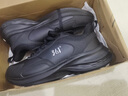 361°男鞋運動(dòng)鞋男跑步鞋秋冬季新款皮面防水休閑運動(dòng)舒適保暖旅游鞋子 曜石黑/銀白色 【皮面防水】 41 曬單實(shí)拍圖