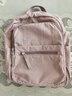 新款雙肩包女小背包輕便休閑旅游包媽咪包多功能輕薄學(xué)生書(shū)包背包 粉紅色 均碼 曬單實(shí)拍圖