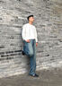 森馬（Semir）王安宇同款丨商場(chǎng)同款牛仔褲男25秋彎刀褲寬松褲子103525124108A 曬單實(shí)拍圖