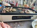 蘇泊爾（SUPOR）電燒烤爐 家用2200W大功率烤肉鍋電烤盤 45cm超大烤盤烤肉鍋電烤爐烤肉盤 多功能電烤爐烤串烤肉 【猛火速烤】45cm大烤盤 1層 曬單實拍圖