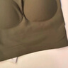 歐迪芬（Ordifen）【清倉(cāng)】?jī)?nèi)衣女背心運(yùn)動(dòng)文胸洞洞杯美背無(wú)痕無(wú)鋼圈聚攏胸罩 海苔綠 PB1505 L 曬單實(shí)拍圖
