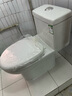 松鯨 衛浴家用馬桶坐便器大沖力超漩虹吸式靜音連體座便器小戶(hù)型馬桶 升級款【超大沖力】300坑距 曬單實(shí)拍圖