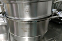 美廚（maxcook）蒸鍋 304不銹鋼32CM三層蒸鍋 加厚復(fù)底湯鍋 燃?xì)怆姶艩t通用MCZ221 曬單實(shí)拍圖
