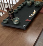 四美堂烏金石茶盤(pán)整塊石頭功夫茶具套裝茶臺大小號排水茶托盤(pán)排水茶盤(pán) 曬單實(shí)拍圖