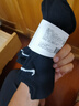 耐克(NIKE)襪子男子 速干透氣運動襪 船襪三雙裝SX7678-010黑L 曬單實拍圖