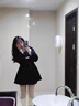 歐黛秀加肥加大女裝 寬松大碼220斤外套秋冬季胖mm韓版顯瘦黑色呢子大衣 黑色【常規】 4XL【175-200斤】 曬單實(shí)拍圖