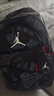 Jordan耐克AJ喬丹雙肩學(xué)生書包 大容量多袋  男女通用 涂鴉黑 曬單實(shí)拍圖
