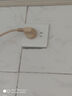開(kāi)關(guān)插座面板86型家用墻壁暗裝一開(kāi)雙控五孔電源插座套裝 五孔插座 曬單實(shí)拍圖