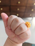 六福珠寶七夕禮物 足金錦繡佳緣黃金戒指繡球花囍愛婚嫁禮 計價 約11.79克 曬單實拍圖