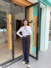 NAOTIEA納奧蒂爾小帆船翻領(lǐng)長(cháng)袖T恤女2025春秋新款休閑T恤純色上衣旗艦店 白色 L （建議95-105斤） 曬單實(shí)拍圖