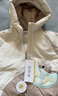 巴拉巴拉童裝寶寶羽絨服嬰兒外套冬季兒童上衣防水可愛萌男童女童 香草白10718-白鴨絨 90 cm 曬單實(shí)拍圖