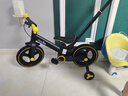 納豆（nadle）兒童自行車(chē)3一6歲寶寶二合一平衡車(chē)1-3歲小孩童車(chē)男女童腳踏車(chē) 酷炫黃推桿款 12寸（建議身高105cm以下購買(mǎi)） 曬單實(shí)拍圖