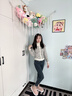 樸西2025新款冬季保暖毛氈布女棉拖鞋居家室內防滑厚底增高情侶棉拖男 云朵白 38-39 （卡碼建議拍大一碼） 曬單實(shí)拍圖