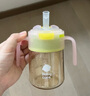 babycare兒童水杯果凍學(xué)飲杯吸管杯寶寶喝水杯嬰兒奶瓶6個(gè)月以上ppsu水壺 曬單實(shí)拍圖