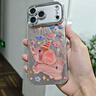 索利奧適用蘋果17Promax手機殼新款卡通動物自帶閃粉鏡頭膜iPhone16可愛硅膠防摔散熱保護套簡約男女軟款 【古董白】羽紗小象-閃粉鏡頭膜+珍珠手鏈 蘋果17Promax 曬單實拍圖