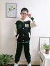 G.DUCKKIDS童裝男童秋裝套裝兒童衣服男大童春秋季連帽棒球服外套運(yùn)動(dòng)裝男孩 黑色 170尺碼15~16歲【160-170cm】 曬單實(shí)拍圖