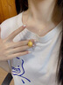 寶若嵐黃金吊墜八寶羅盤福字蓮花足金掛墜項鏈生日禮物送女朋友老婆 豆豆禮盒 單拍不發(fā)貨 曬單實拍圖