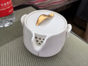 南山先生 旅行茶具套裝逍遙快客杯簡(jiǎn)約白陶瓷一壺二杯戶(hù)外便攜式茶具 曬單實(shí)拍圖