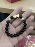 中國黃金（CHINA GOLD）足金999福字貔貅3D轉(zhuǎn)運珠黃金手串手鏈送男友老公七夕情人節(jié)禮物 凈金重 約2.1g（貔貅+錢珠*2） 曬單實拍圖