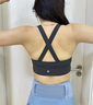 lululemon丨Energy 女士寬肩帶長(zhǎng)款運(yùn)動(dòng)內(nèi)衣 芯吸 LW2EBPA 石墨灰 S 曬單實(shí)拍圖